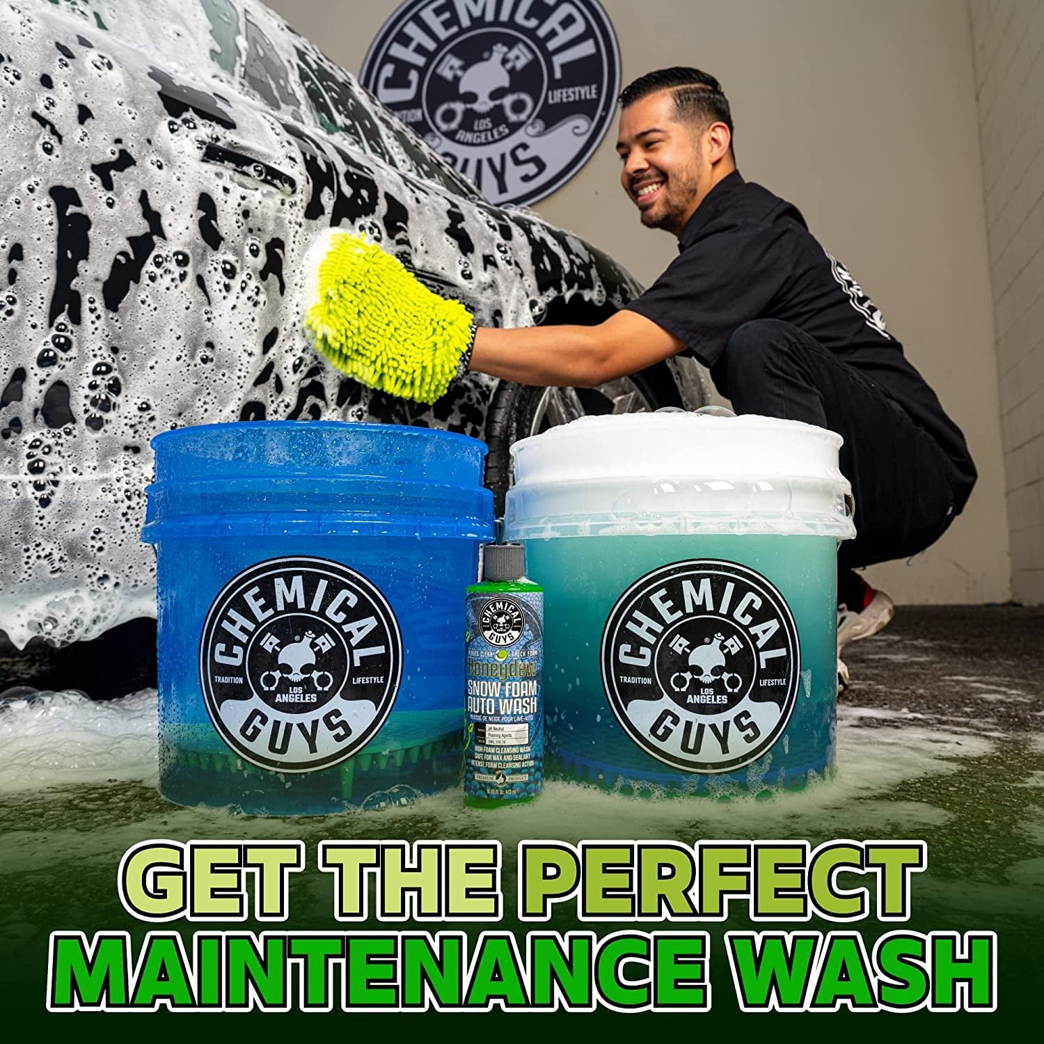 Chemical Guys CWS_110_16 Honeydew Snow Foam Car Wash Soap, 16 oz, Honeydew Scent