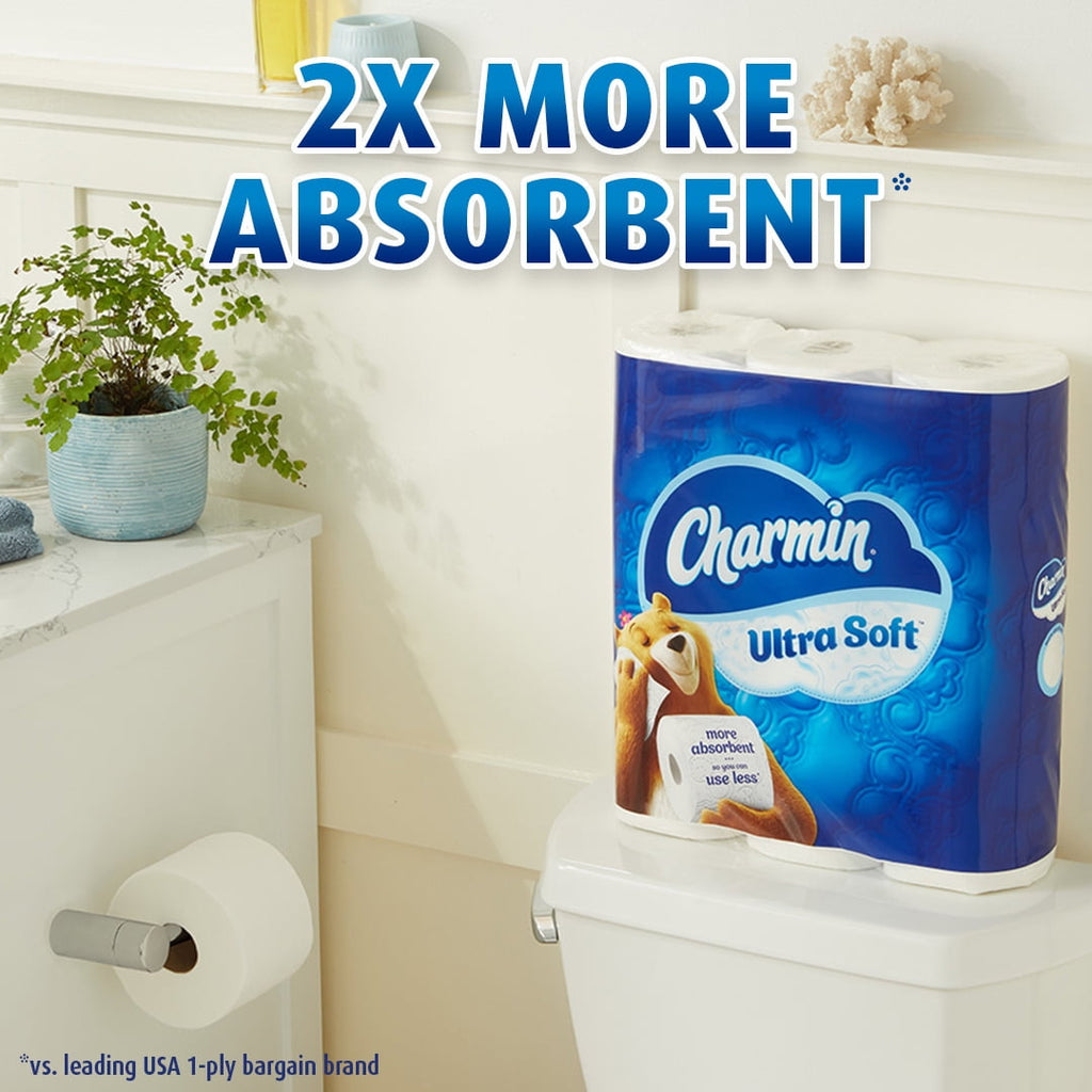 Charmin Ultra Soft Toilet Paper, 12 Mega Rolls