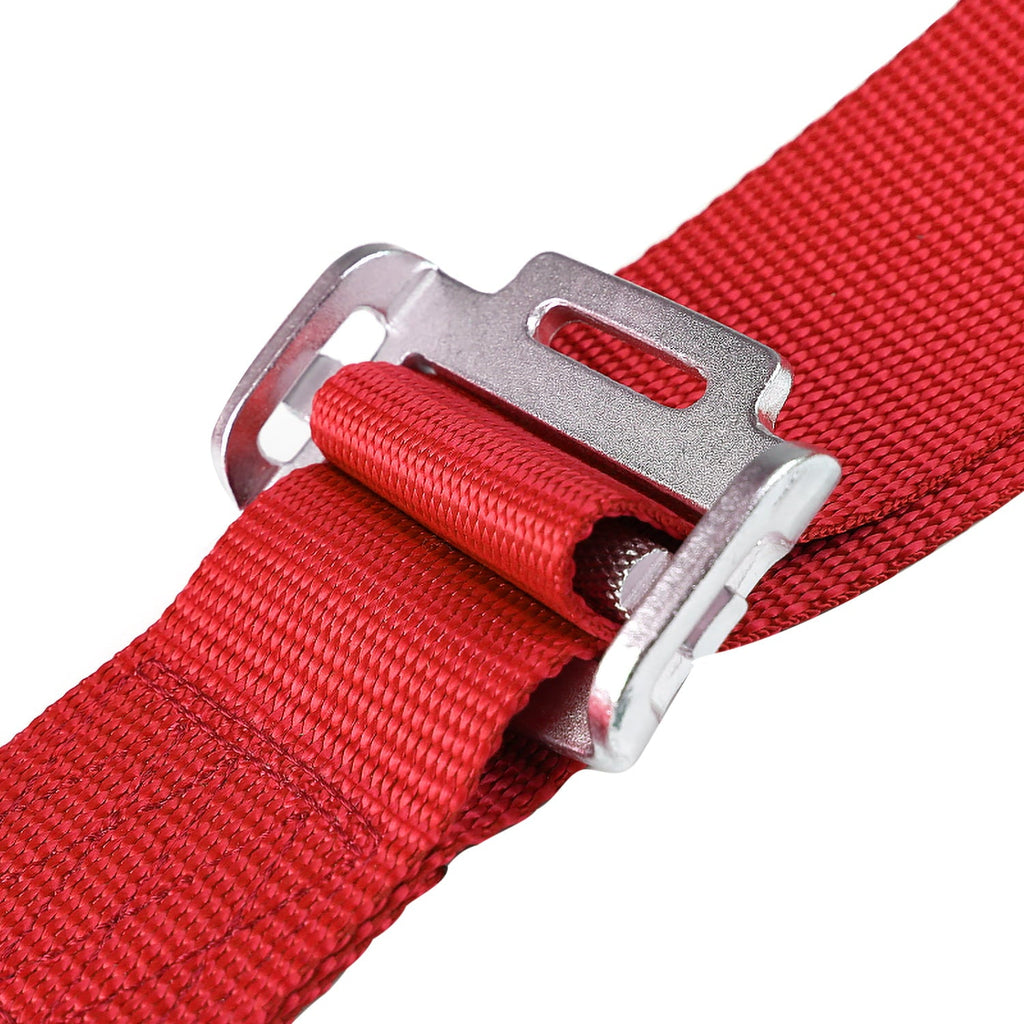 Spec-D Tuning 5-Point Red Nylon Straps Racing Harness W/ Link Safety SFI 16.1 Seat Belt 1PC Fits select: 1997-2012 CHEVROLET TAHOE, 2005-2012 CHEVROLET EQUINOX