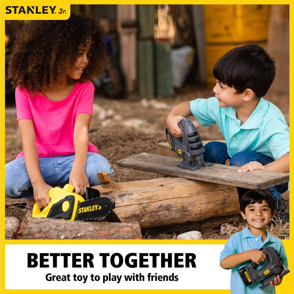 STANLEY Jr Jigsaw Toy – Carpentry Role Play For Kids – Enhance Hand And Eye Coordination – Power Tool
