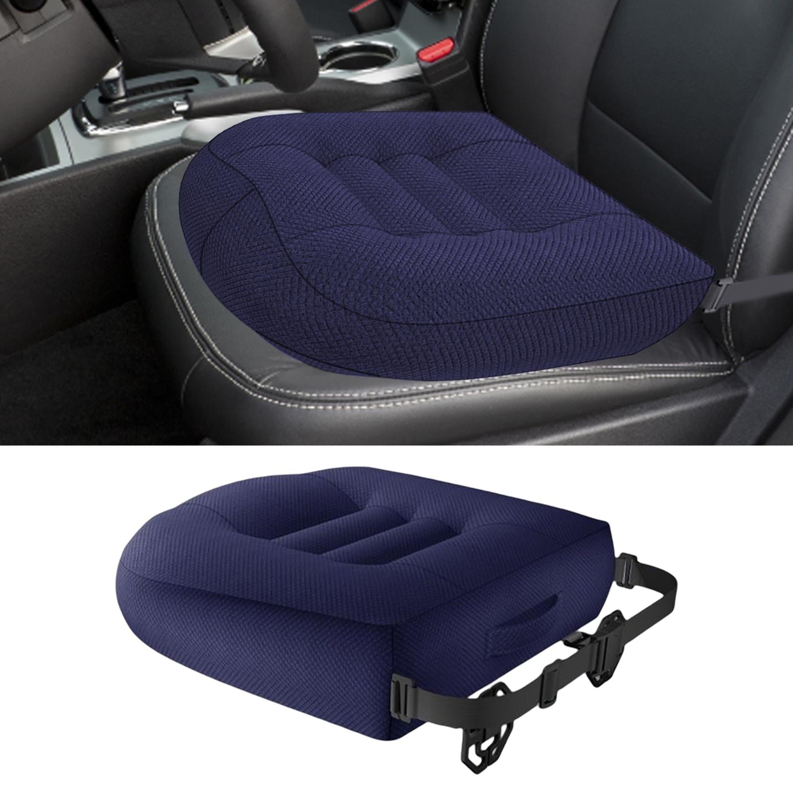 Adult Car Booster Seat Cushion, for Short Drivers People Office Chair Portable Comfortable Thickened Breathable Driving Auto Seat Pad ,Blue Style E