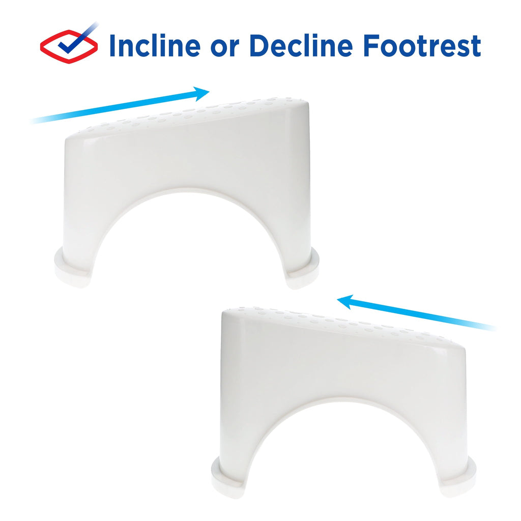 Clorox Antimicrobial Reversible Toilet Stool - Elevated Support for feet