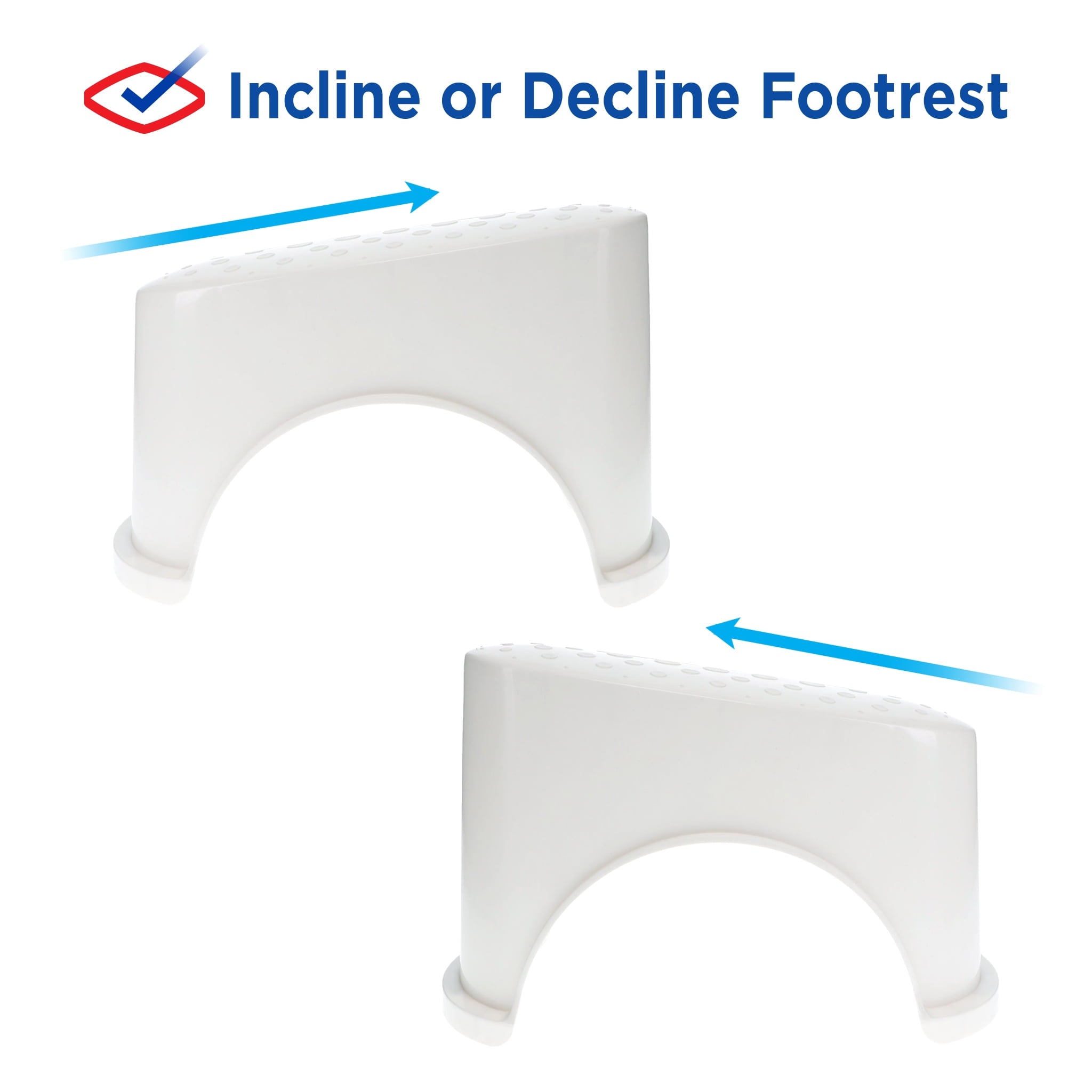 Clorox Antimicrobial Reversible Toilet Stool - Elevated Support for feet