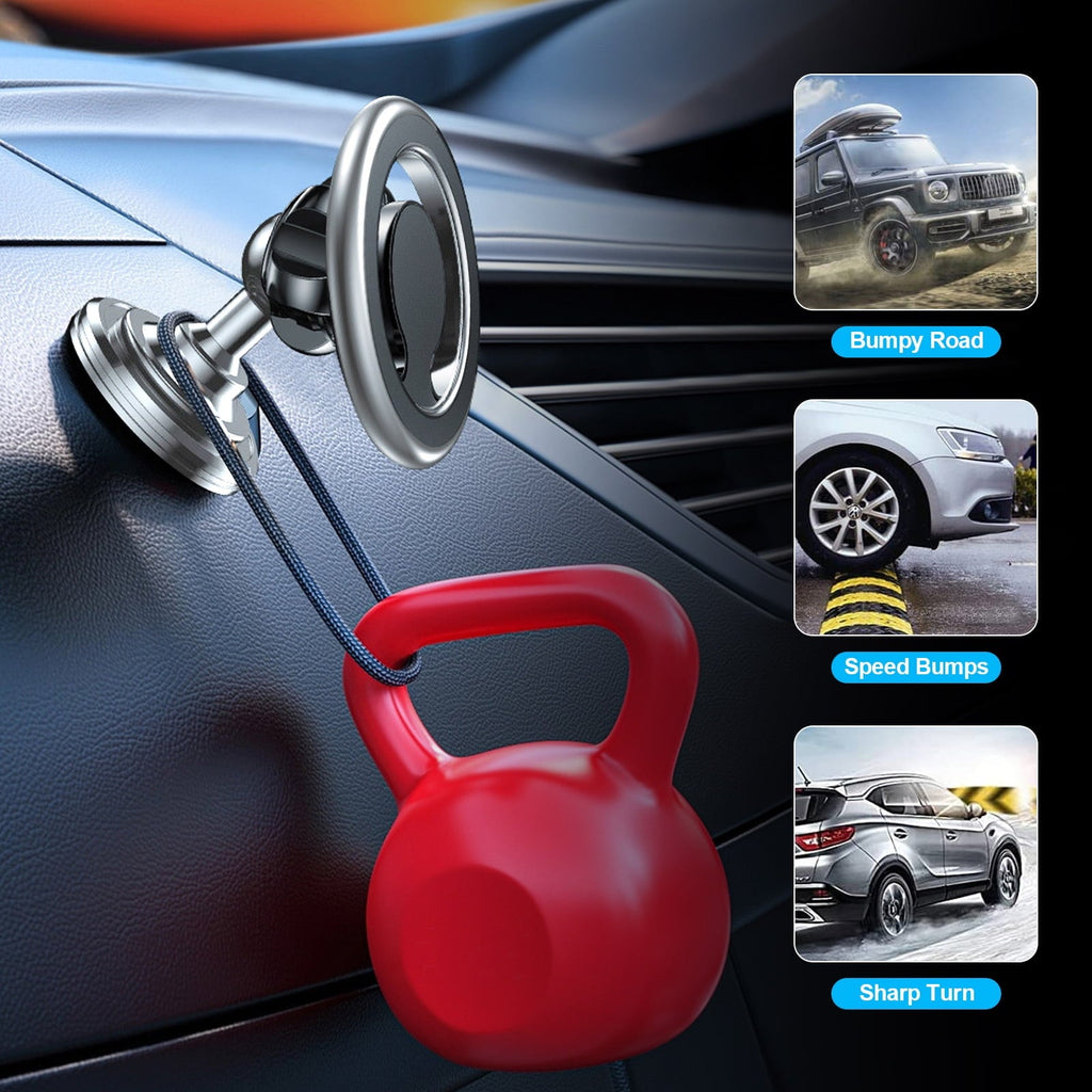 Magnetic Phone Car Mount, TSV 360 Rotation Dashboard Phone Holder for Car with Strong Adhesive Stick, Magnet Car Phone Holder Mount Fit for iPhone 14 13 12 11 Pro SE XR XS, Samsung LG Phones
