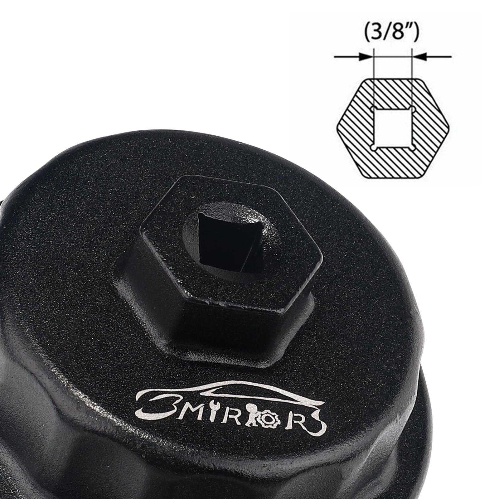 3mirrors Oil Filter Wrench Oil Filter Removal Tool Compatible with Toyota Lexus Scion RAV4 Camry Tundra Highlander Sienna Prius 2.5 - 5.7L Engine with 64mm Cartridge Style Oil Filter System