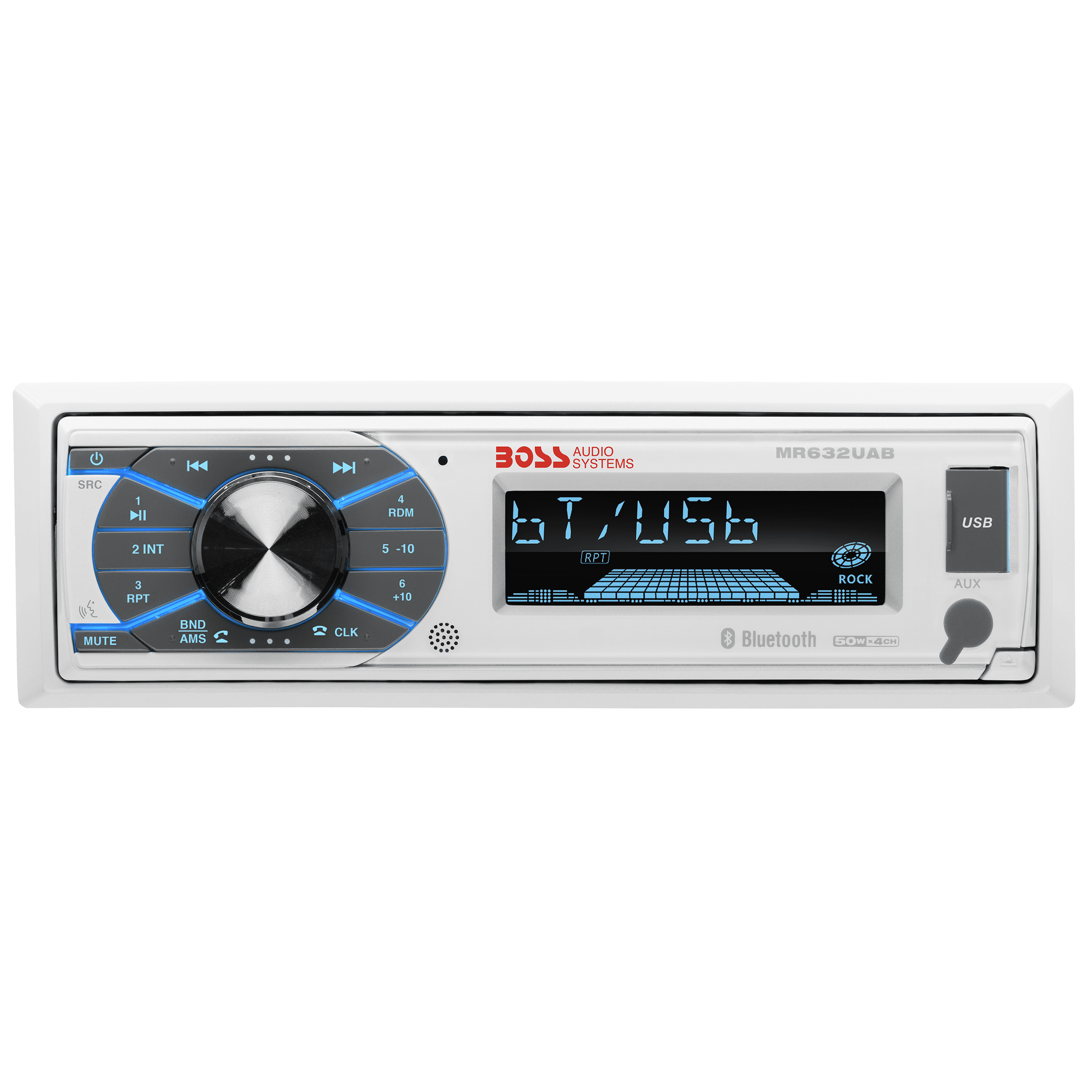 Boss Audio Systems MR632UAB Marine Bluetooth Receiver No CD MultiColor Illumin