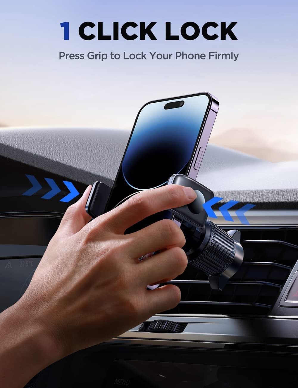JOYROOM Car Phone Holder, Auto Gravity Air Vent Phone Holder Car Mount, Universal Cell Phone Mount for Car