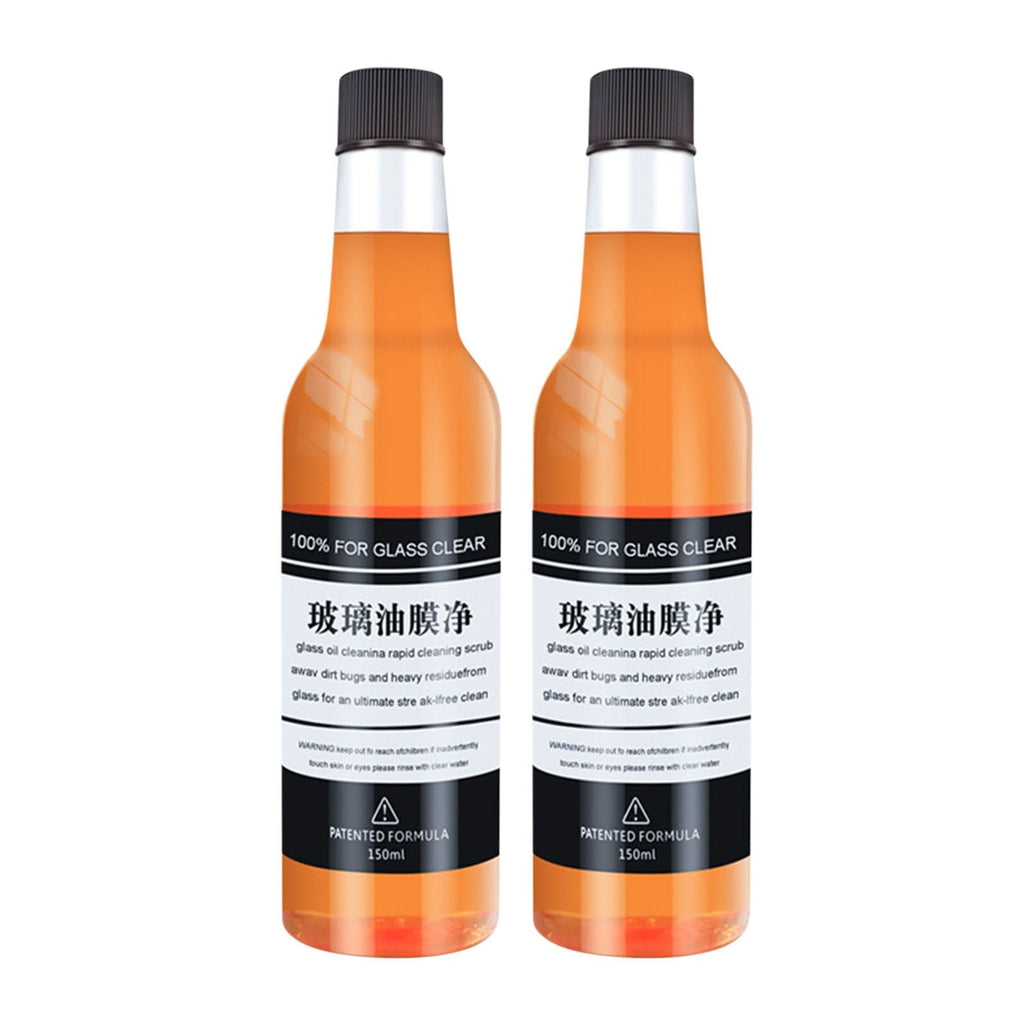 WQQZJJ Office Supplies 150ml Car Glass Oil Film Cleaner, Glass Film Removal Cream, Car Windshield Oil Film Cleaner, Glass Stripper Water Stain Remover 2pcs Up To 40% Off Home on Clearance