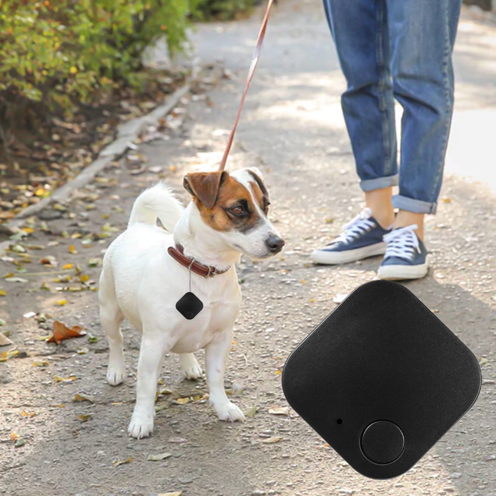 Danhjin Tiles Tracker Portable GPS Tracking Bluetooth 4.0 Mobile Key Tracking Smart Anti-Loss Device Waterproof Device Tool Pet GPS Locator Bluetoothr For Pet Keys Wallet Bag - Clearance