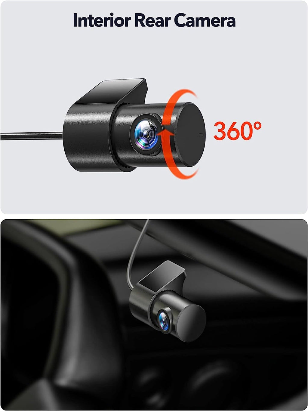 REDTIGER 4K Car Dash Cam, 4K Front and 1080P Rear Dash Camera with WiFi & GPS, Loop Recording, Smart App Control, Free 32GB SD Card
