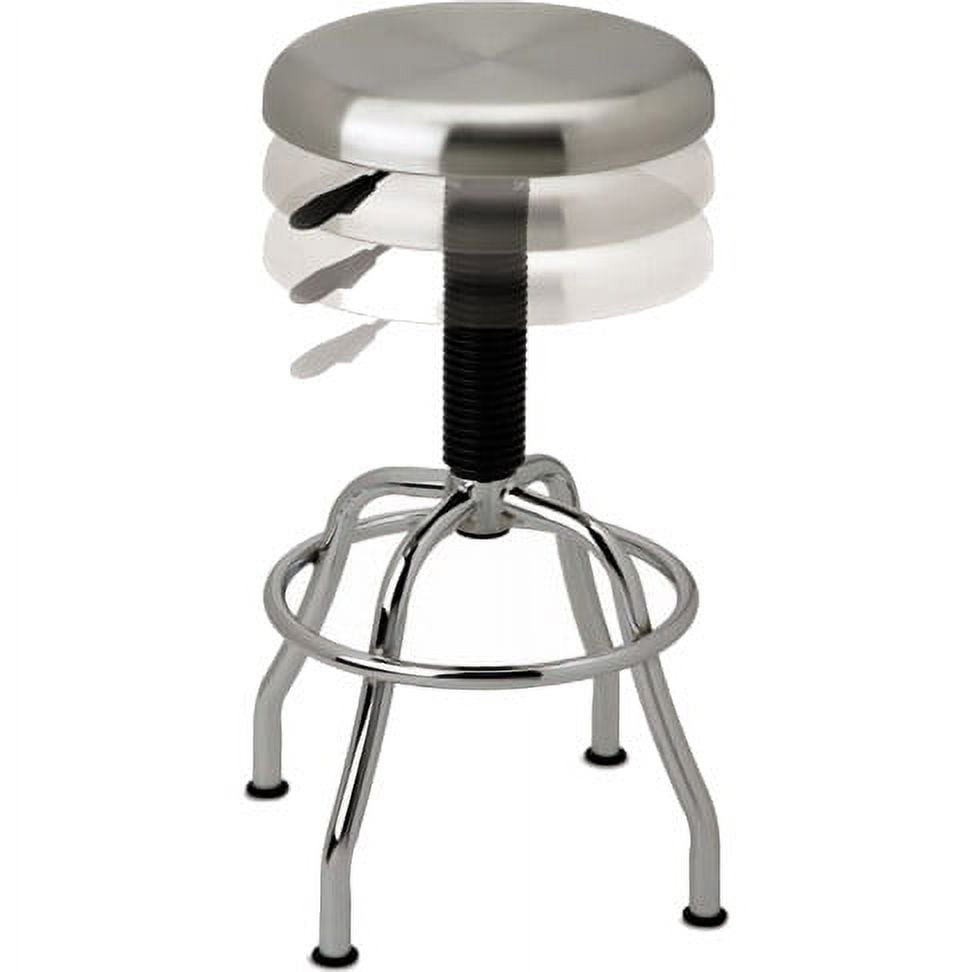 Seville Classics Stainless Steel Pneumatic Work Stool for Garage
