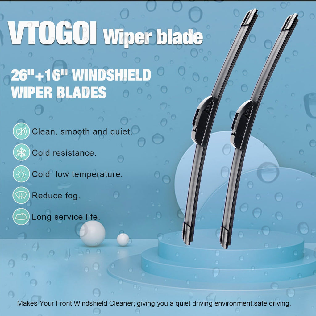 3 Wipers Factory 26"+16"+10" for Toyota Rav4 2013-2018 Original Equipment Replacement Front with Rear Windshield Wiper Blades Set (Pack of 3)