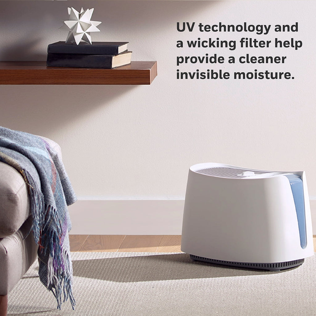 Honeywell Cool Moisture Humidifier for Medium Rooms, 400 sq ft, White, HCM350