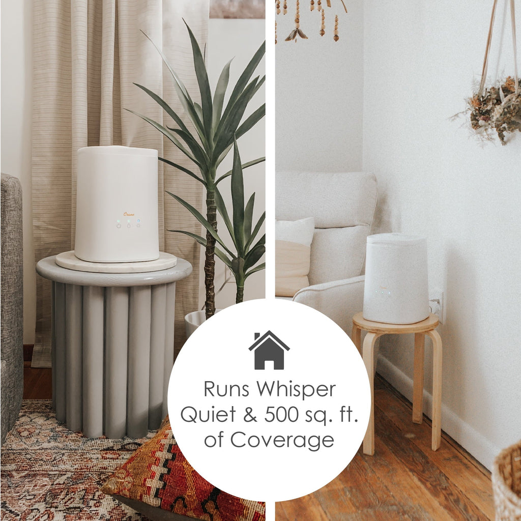 Crane USA 1.2 Gallon 2-in-1 Ultrasonic Cool Mist Top Fill Humidifier & Aroma Diffuser for medium to large rooms up to 500 sq ft