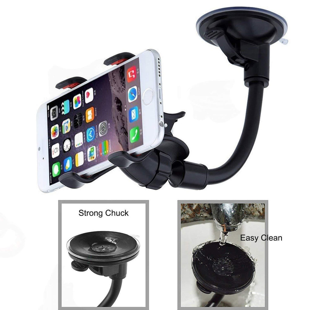 360° Car Windshield Mount Cradle Holder Stand For Mobile Cell Phone GPS iPhone x