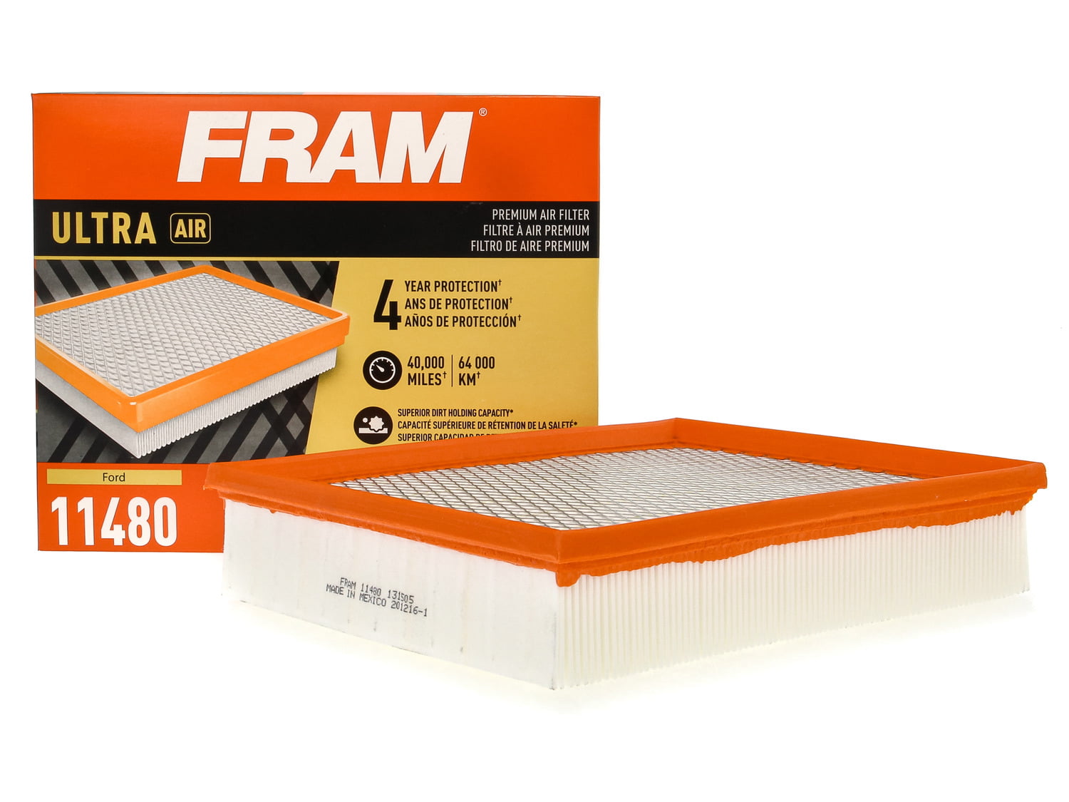 FRAM Ultra Air XGA11480, Premium Engine Air Filter, Replacement Filter for Select Ford Vehicles Fits select: 2015-2023 FORD EDGE, 2013-2020 FORD FUSION