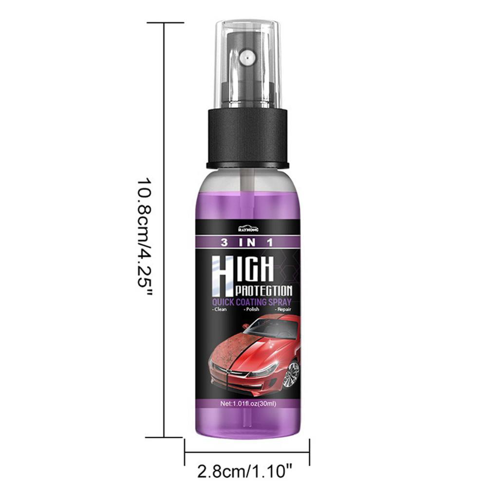 Tohuu Ceramic Coating Spray For Cars 3 In 1 Car Shield Coating Car Paint Repair Waterless Car Wash Ceramic Spray Coating Quick Car Coating Spray For Cars Motorcycle outgoing