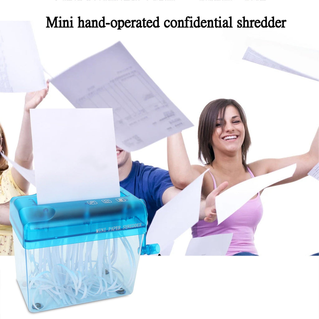 Kiplyki Wholesale Mini Hand Shredder Portable Paper Shredder A6 Manual Shredder Documents Paper Documents Cutting Tool Shredders