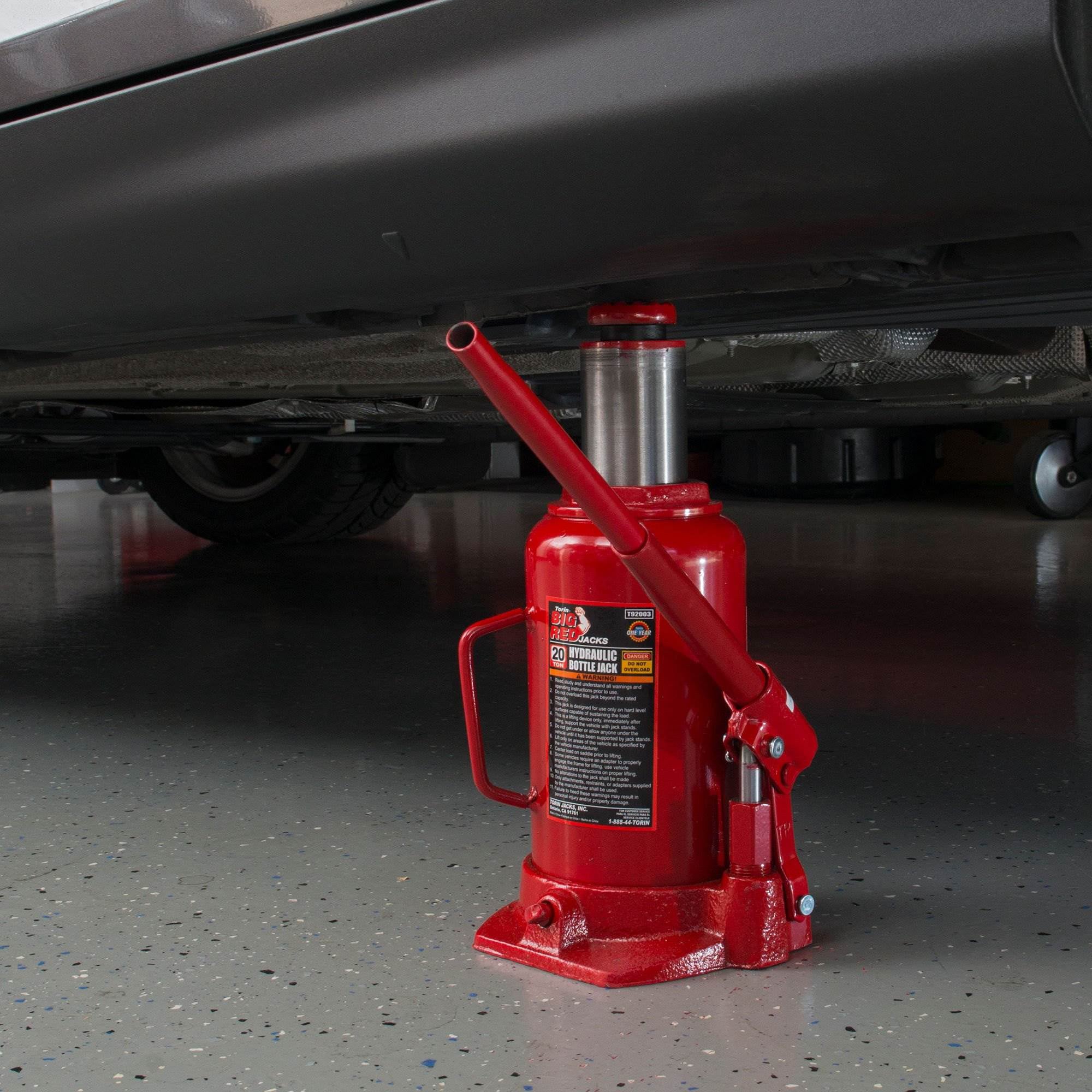 Torin Jacks Big Red 20 Ton Heavy Duty Hydraulic Welded Bottle Jack,T92003