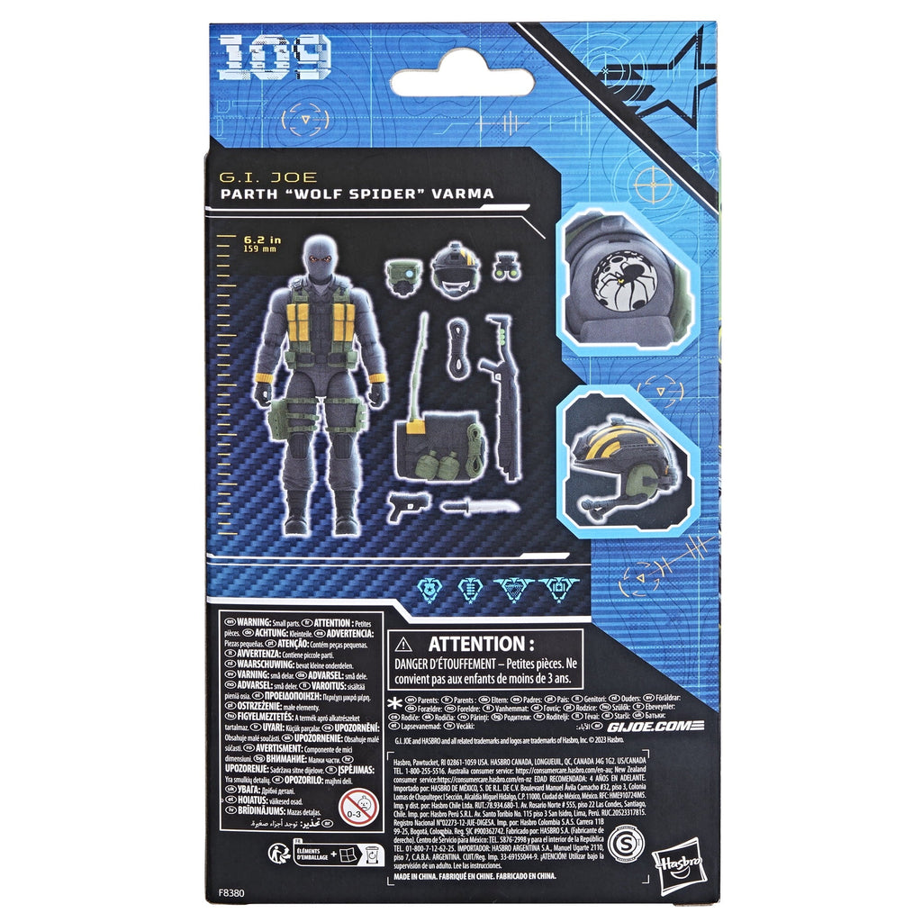 G.I. Joe Classified Series Night Force Parth "Wolf Spider" Varma, G.I. Joe Action Figure (6")