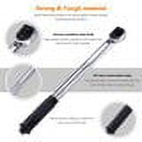 Tacklife 3/8" Drive Click Torque Wrench Set, With 1/2" & 1/4" Adapters And An Extension Bar (10-80 Ft.- Lb./13.6-108.5 Nm)-HTW1A