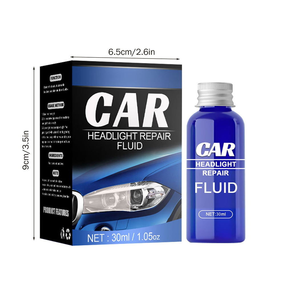 George Headlight Cleaner Headlight Kit Liquid Cleaning10/30/50ML Car Polish Renewals Headlight Cleaning Supplies Set Of Solution With Sponge CCoth