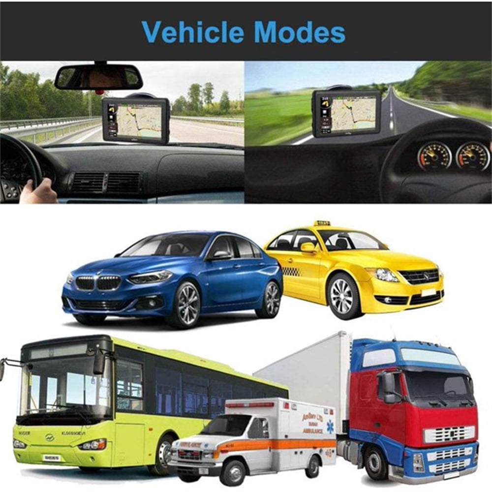 GPS Navigation for Car,5 Inch HD Touchscreen 8GB+128M Vehicle GPS Navigator System,With Voice Guidance and Speed Warning Turn Direction Reminding,Lifetime Free Map Updates