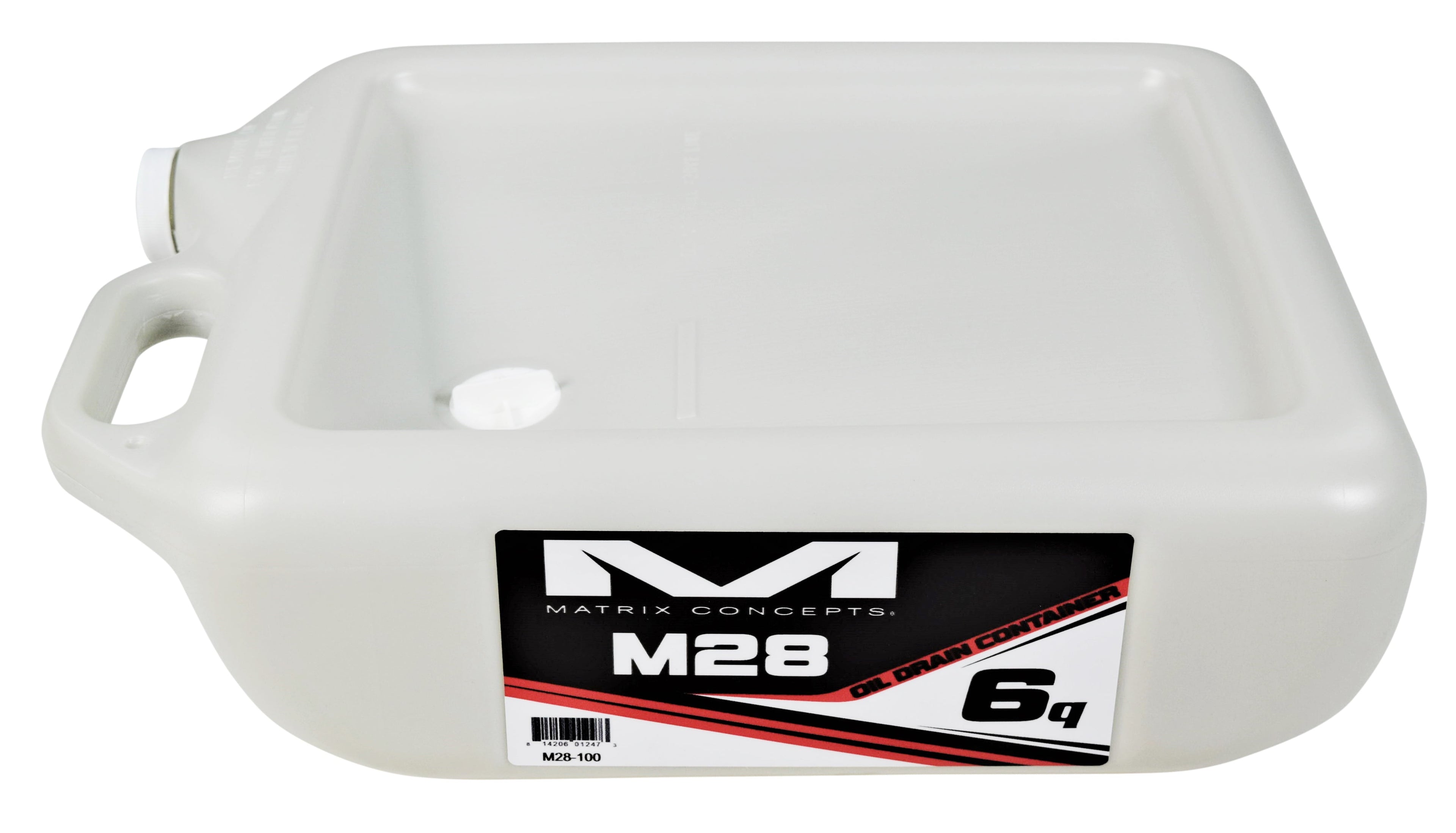 Matrix Concepts M28 6 Quart Oil Drain Container 6 Qt. with Small Sticker Kit