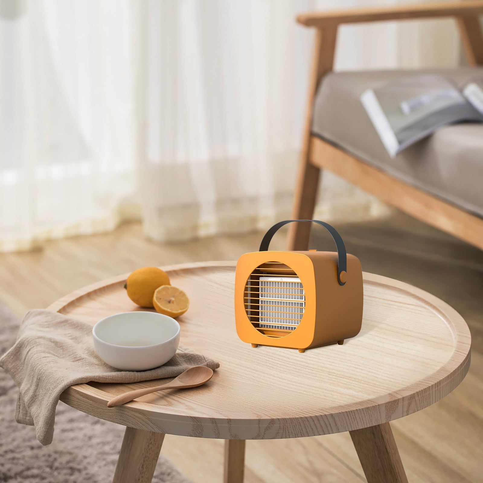Vikakiooze 2023 Promotion on sale, Portable Air Cooler, Office Silent Mini Evaporative Air Fan, U Rechargeable Small Fan
