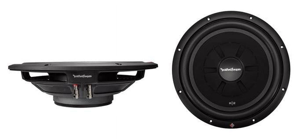 Rockford Fosgate R2SD4-12 12" 1000W 4-Ohm Shallow/Slim Car Subwoofer Sub, Pair