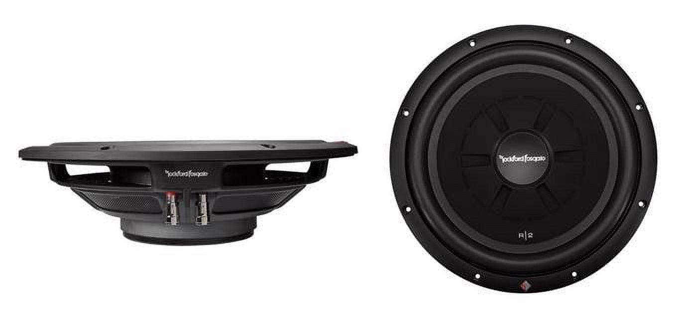 Rockford Fosgate R2SD4-12 12" 1000W 4-Ohm Shallow/Slim Car Subwoofer Sub, Pair