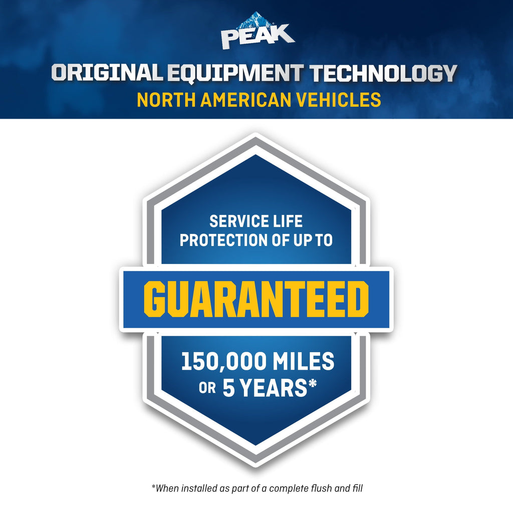 PEAK Original Equipment Technology Antifreeze + Coolant for North American Vehicles - Gold