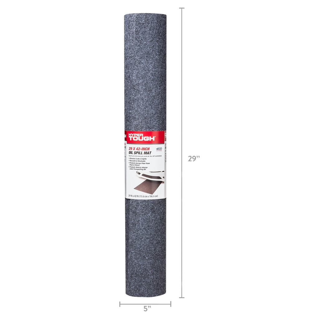 HyperTough Oil Spill Mat 42" x 29";  Model OMCW29423PDQ; Contains Oil Drips and Spills.