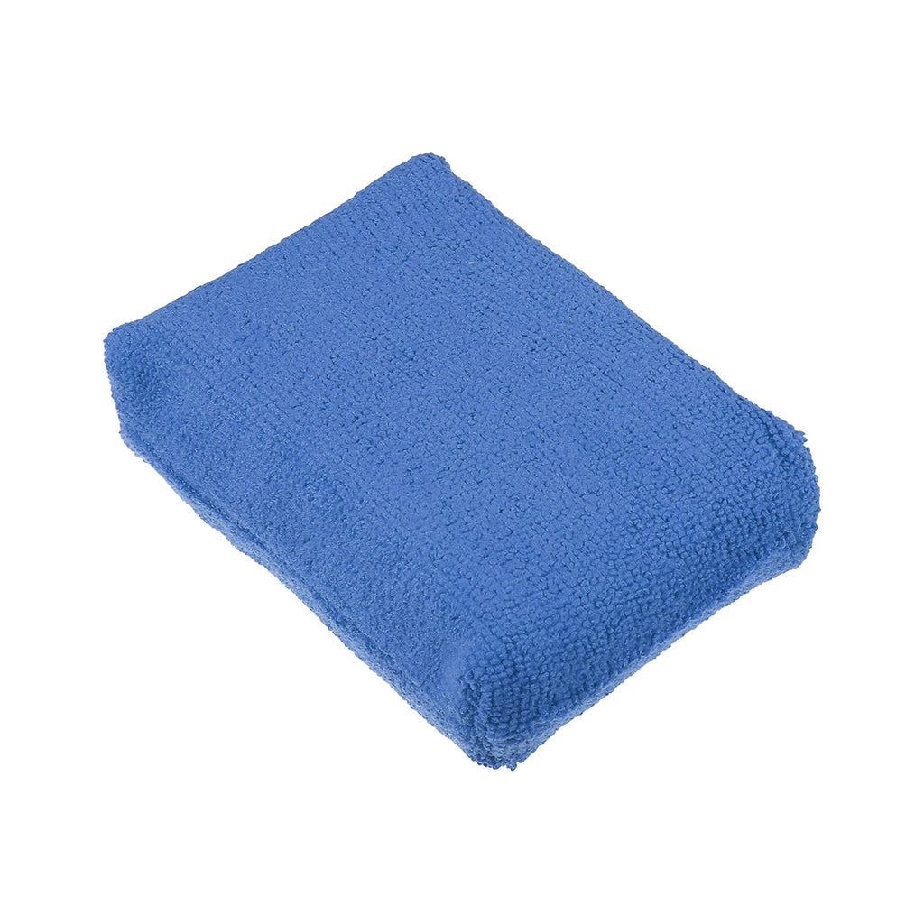 Unique Bargains 4pcs Blue Microfiber Detailing Applicator Sponges for Applying Wax Car Wash Dirt Washing Tool