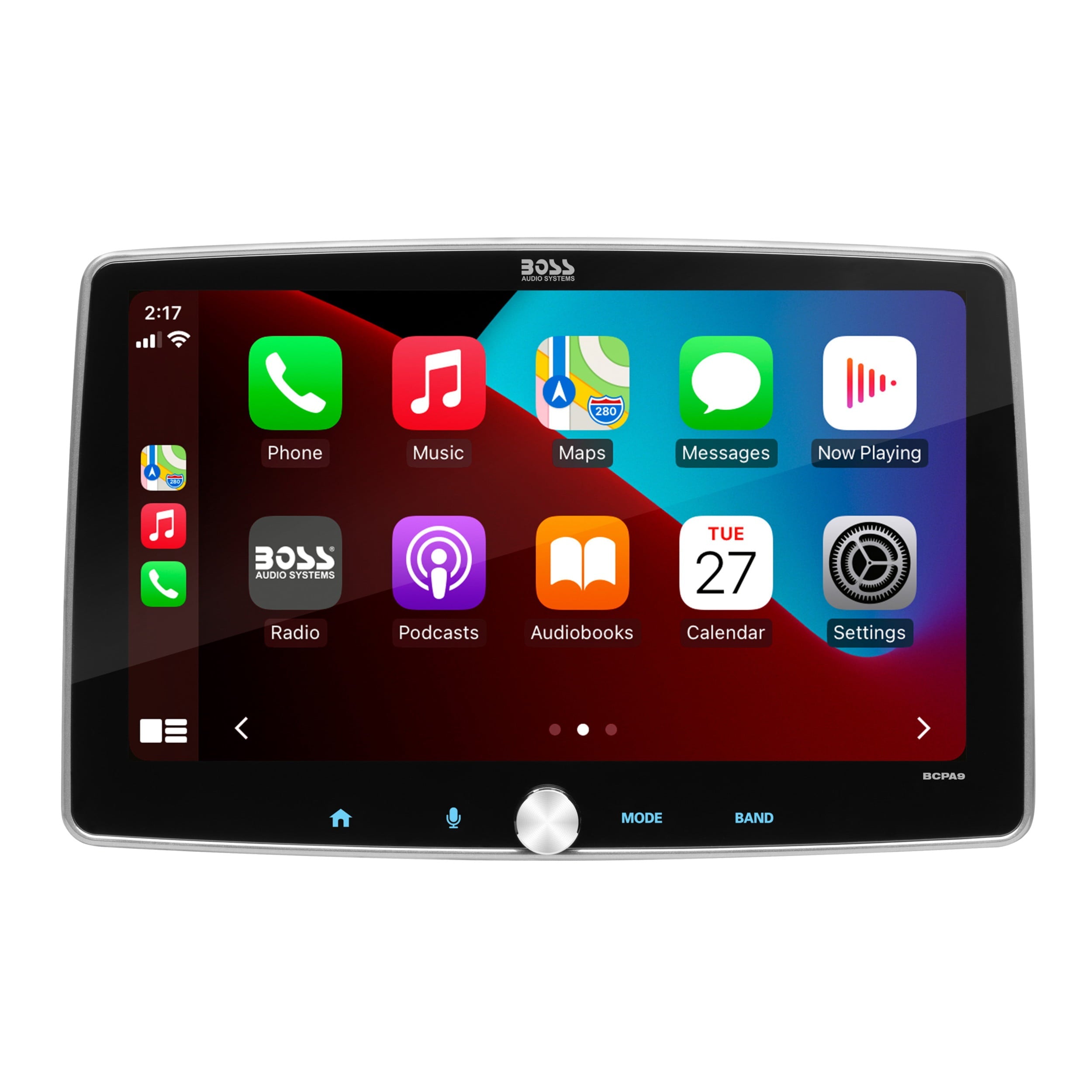 BOSS Audio Systems BCPA9 Apple CarPlay Android Auto 1 Din Car Stereo System