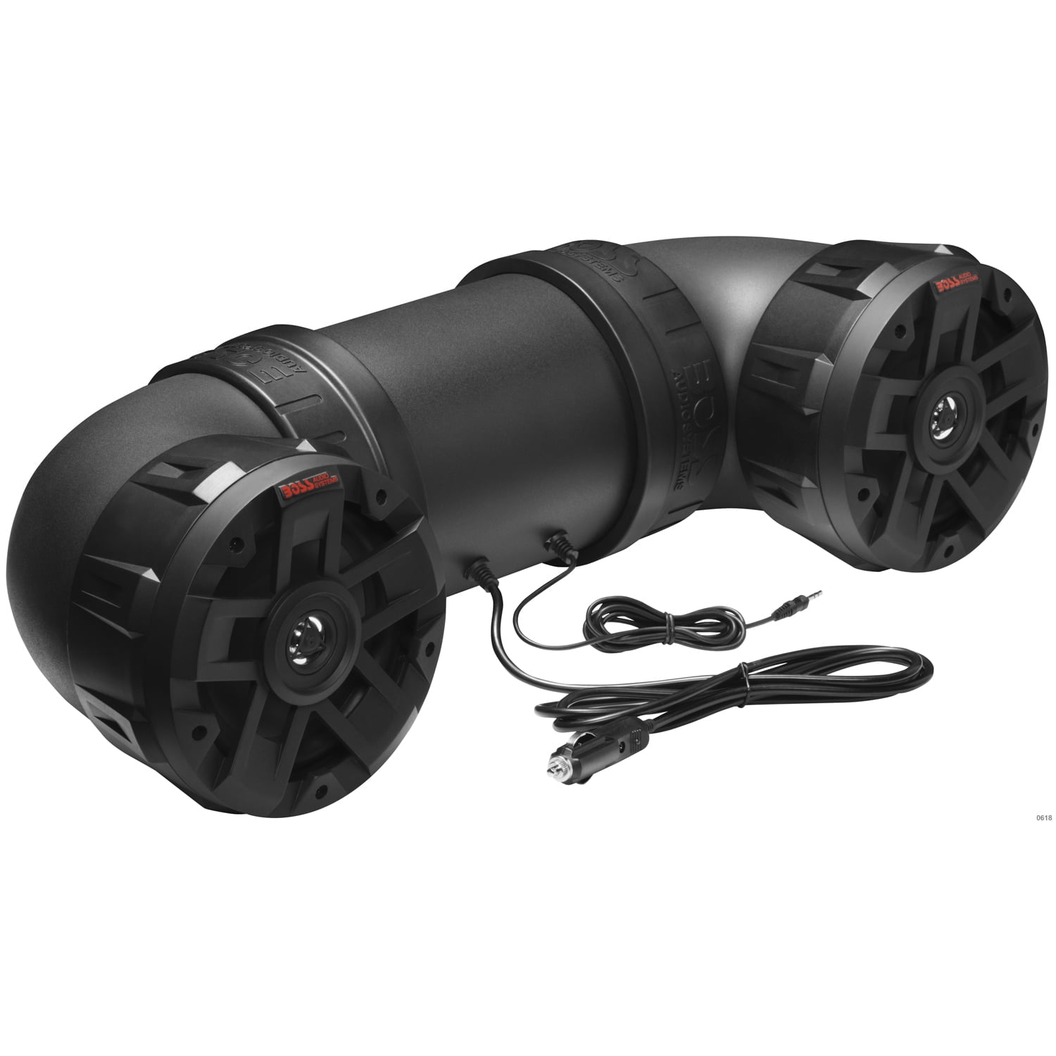 Restored BOSS Audio Systems ATV6.5B ATV UTV Weatherproof Sound System 6.5 Inch Speakers, 1 Inch Tweeters, Builtin Amplifier, Bluetooth, Easy Installation for 12V (Refurbished)