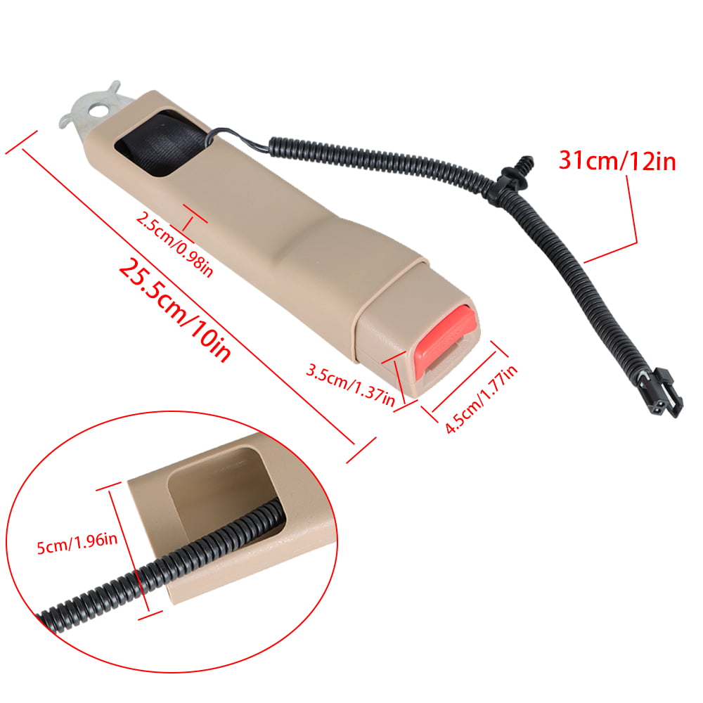LABLT Driver Seat Belt Buckle Tan 19121538 for 07-2013 Silverado Sierra Tahoe Yukon