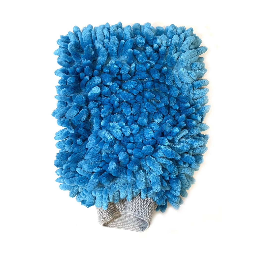 Auto Drive Car Wash Microfiber Mitt, Blue, 1 Count