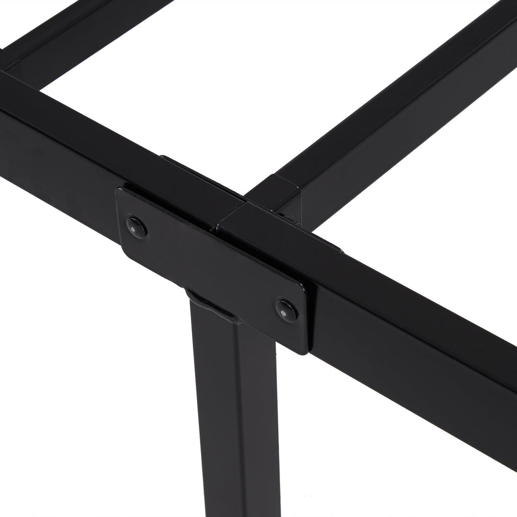UBesGoo Metal Platform Bed Frame, 18 Inches High, King, Black