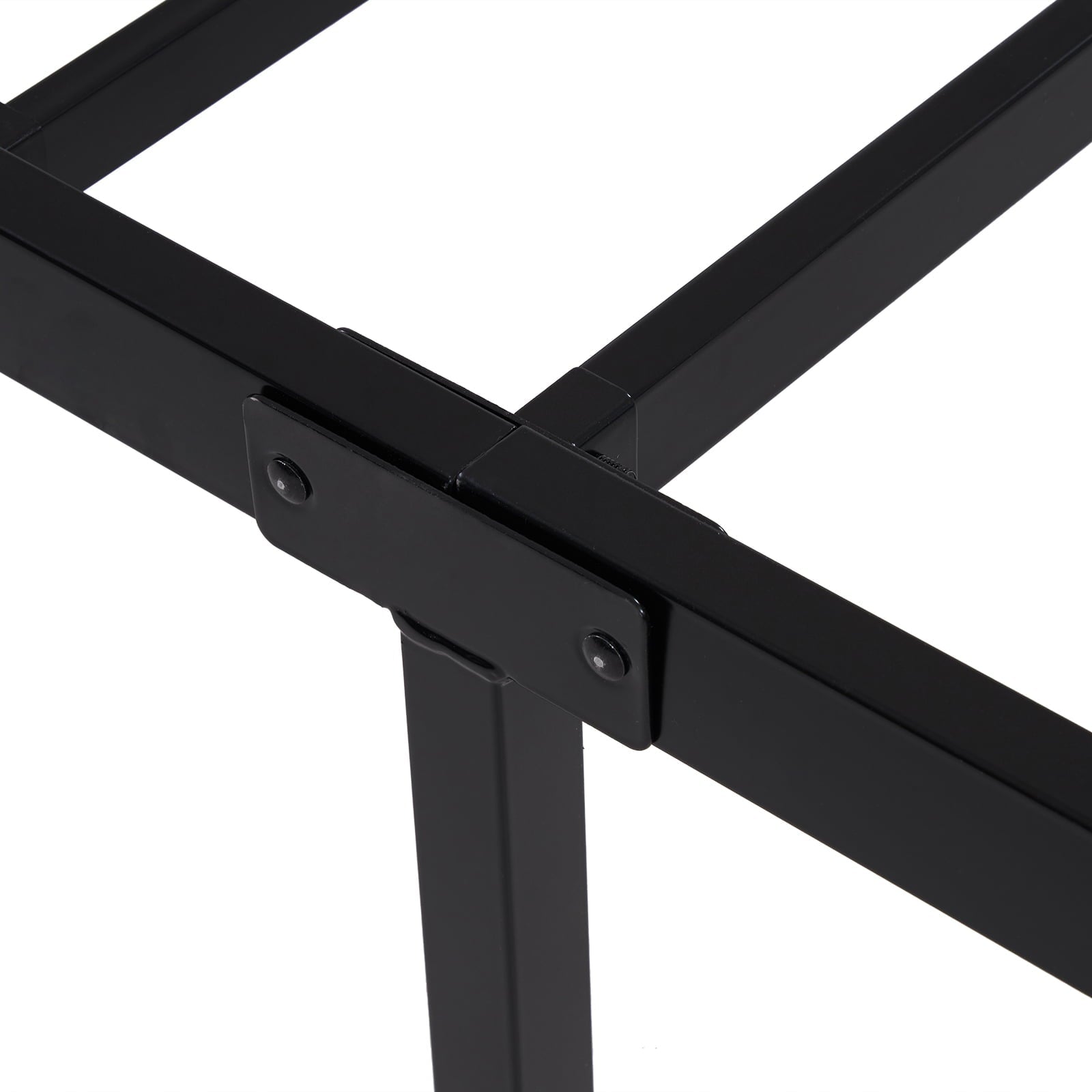 UBesGoo Metal Platform Bed Frame, 18 Inches High, King, Black