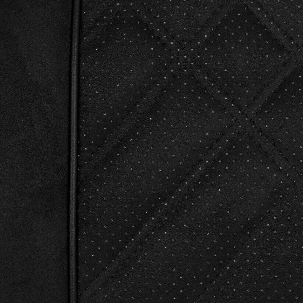 Premium Suede Front Seat Cushions for Club Car Precedent/Tempo/Onward Golf Cart - Black