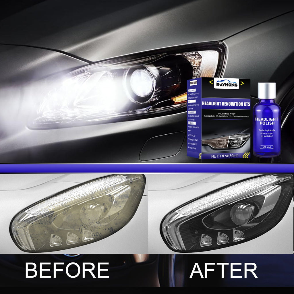 Quick Headlight Clear Coat, Cleans and Prevents Lens Yellowing