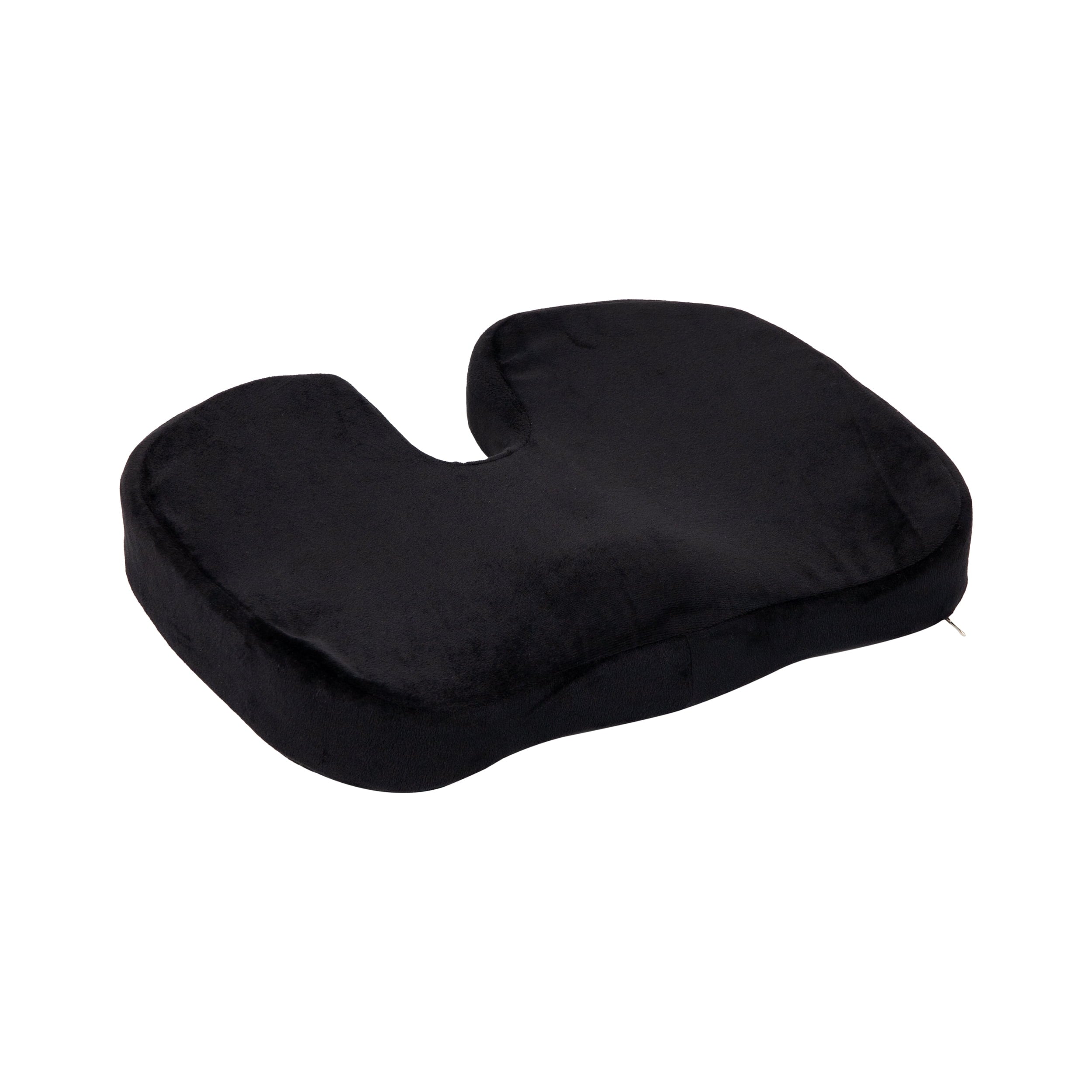Mind Reader Seat Cushion, Cushioned Memory Foam Back Relief, Pressure Relief for Lower Back, Non-Slip Orthopedic Ergonomically Cushion, Perfect for Office, Home, Car & More, Black