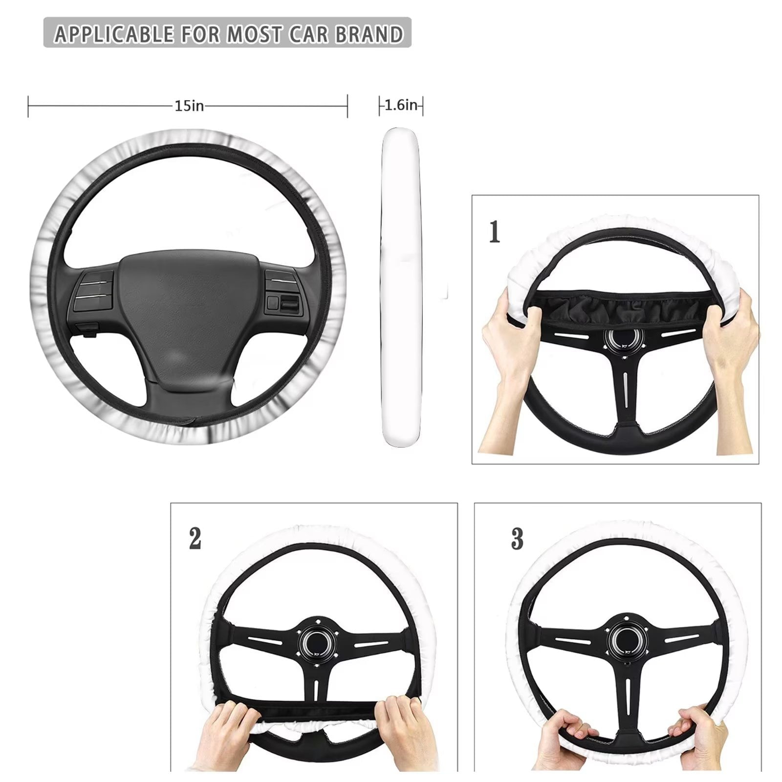FEKLYI Cow Print Car Seat Covers Auto Accessories with Car Cup Holder+Lipstick Keychain Holder+Steering Wheel Covers+Seat Belt Pads,Universal Car Vehicle Seat Cover,Pack of 10