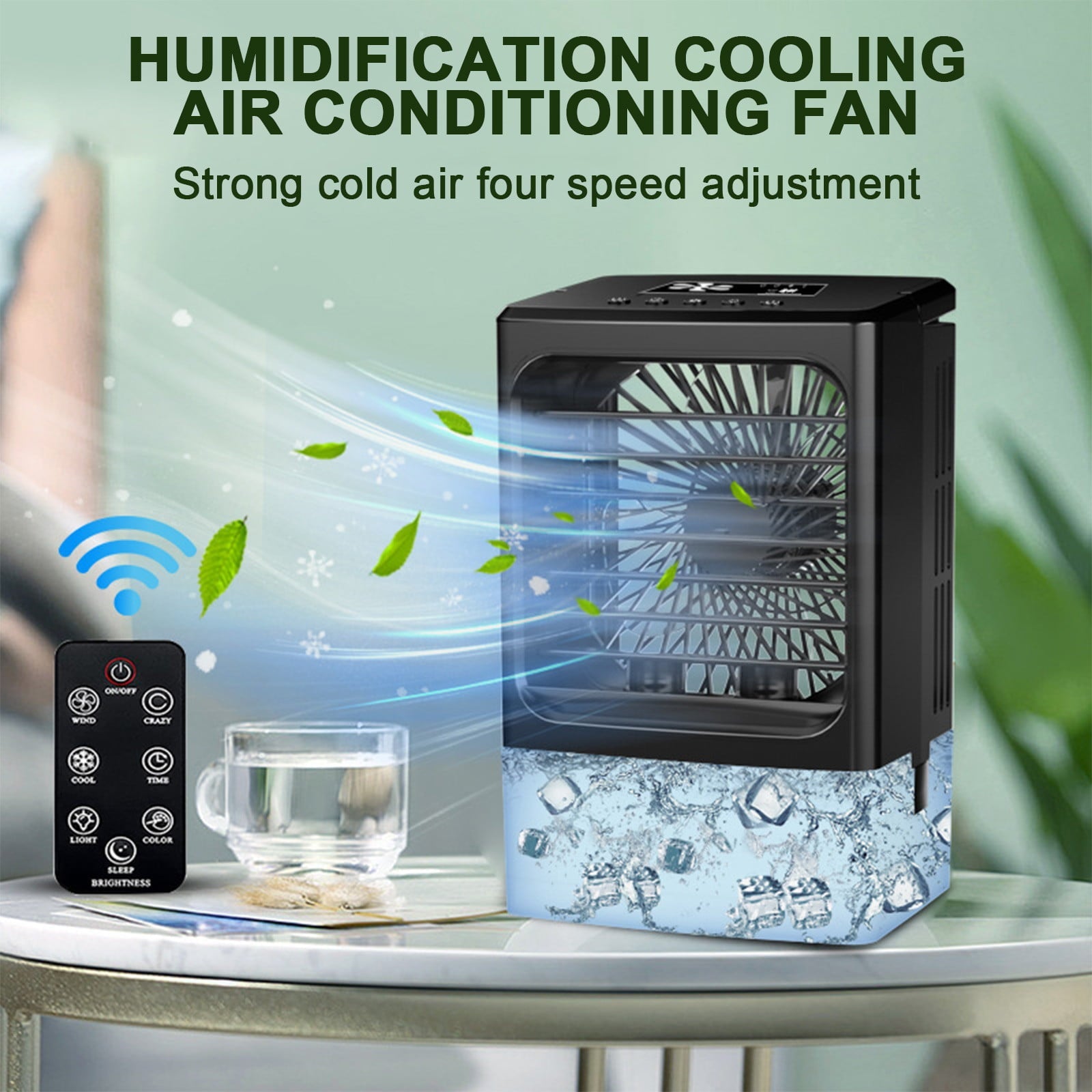 Zeceouar Clearance Items for Home Portable Conditioner Fan Rechargeable Evaporative Portable Cooler With