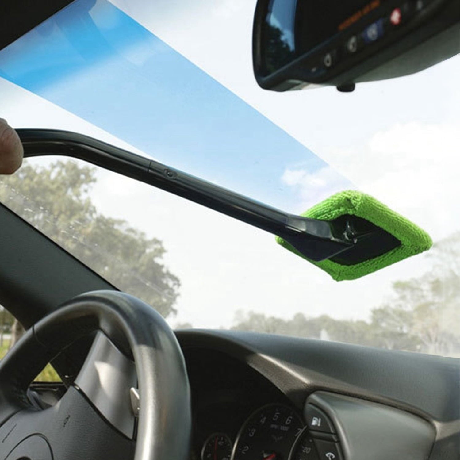 iMounTEK MicroFiber Windshield Cleaning Wiper Car Glass Window Cleaning Brush Kit Tool