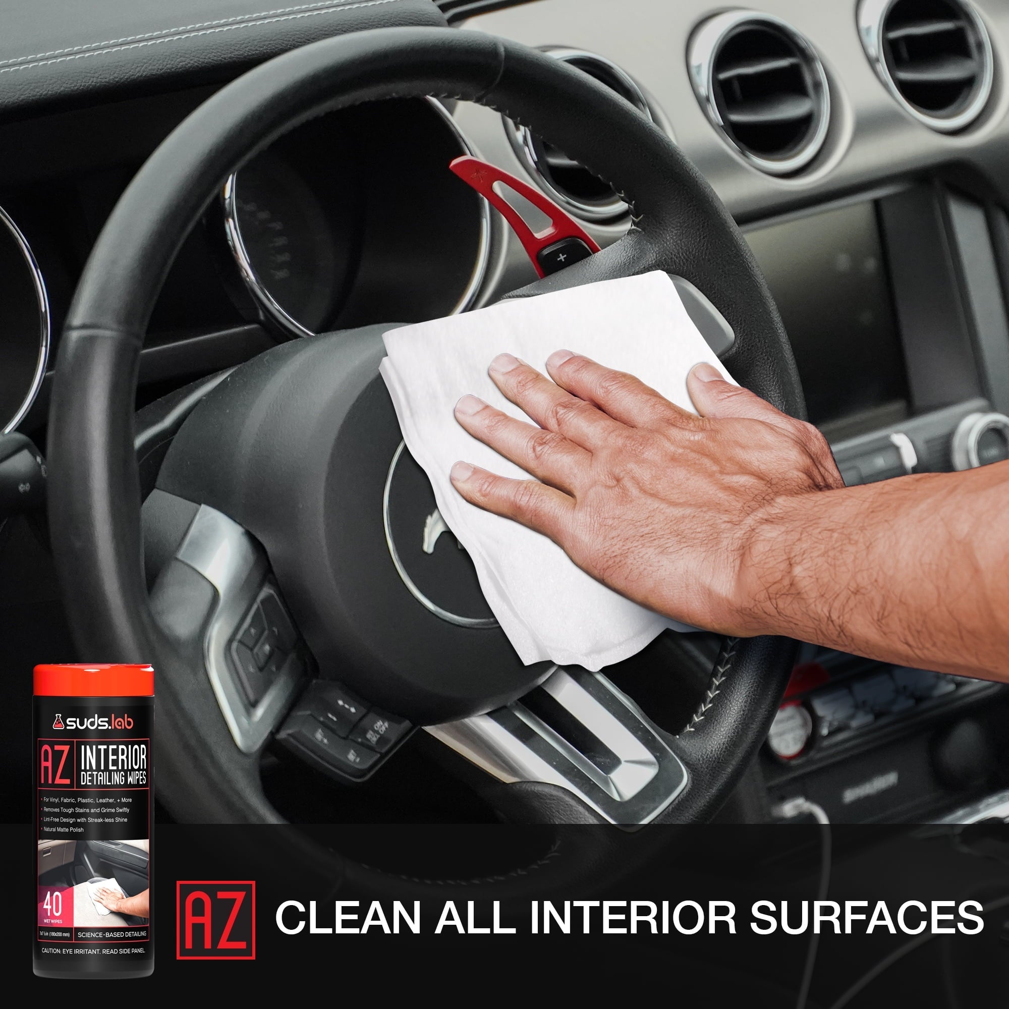 Suds Lab CW Complete Vehicle Wipe Combo Kit - 160 Wipes In the Kit