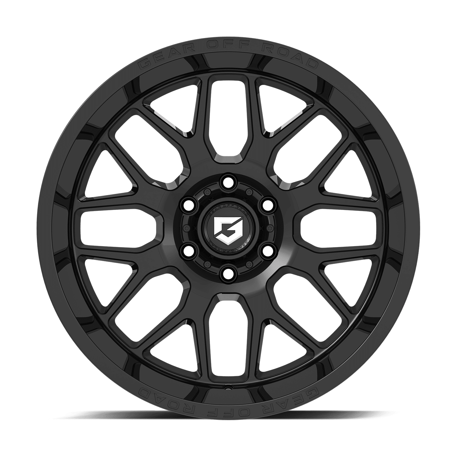Gear Off Road 763B RAID 763B-2106312 20X10 6X135 (-12) G/A 763B Raid (HB 87.1) Gloss Black with Lip Logo A258950