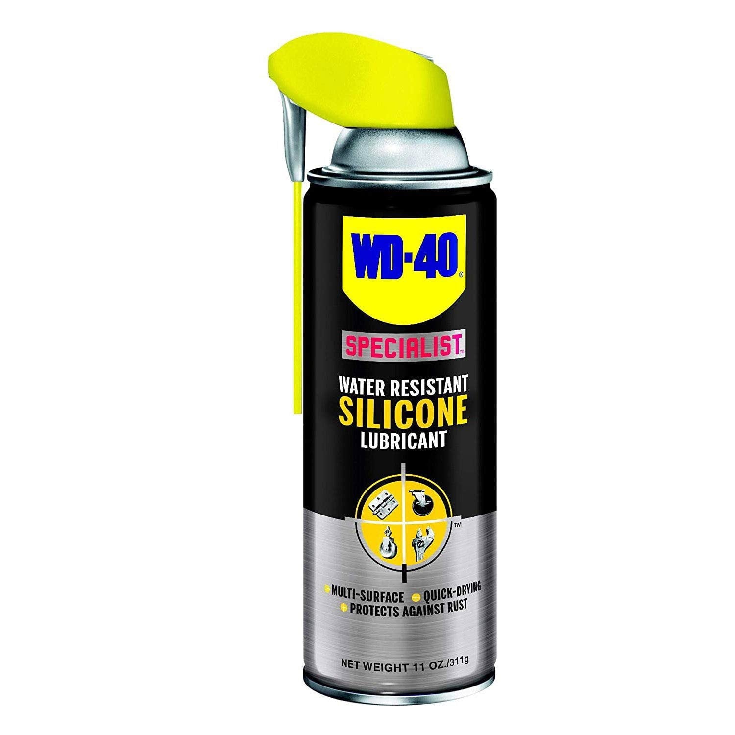 WD-40 Specialist Water Resistant Silicone Lubricant Spray, 11 Ounces 2 Pack
