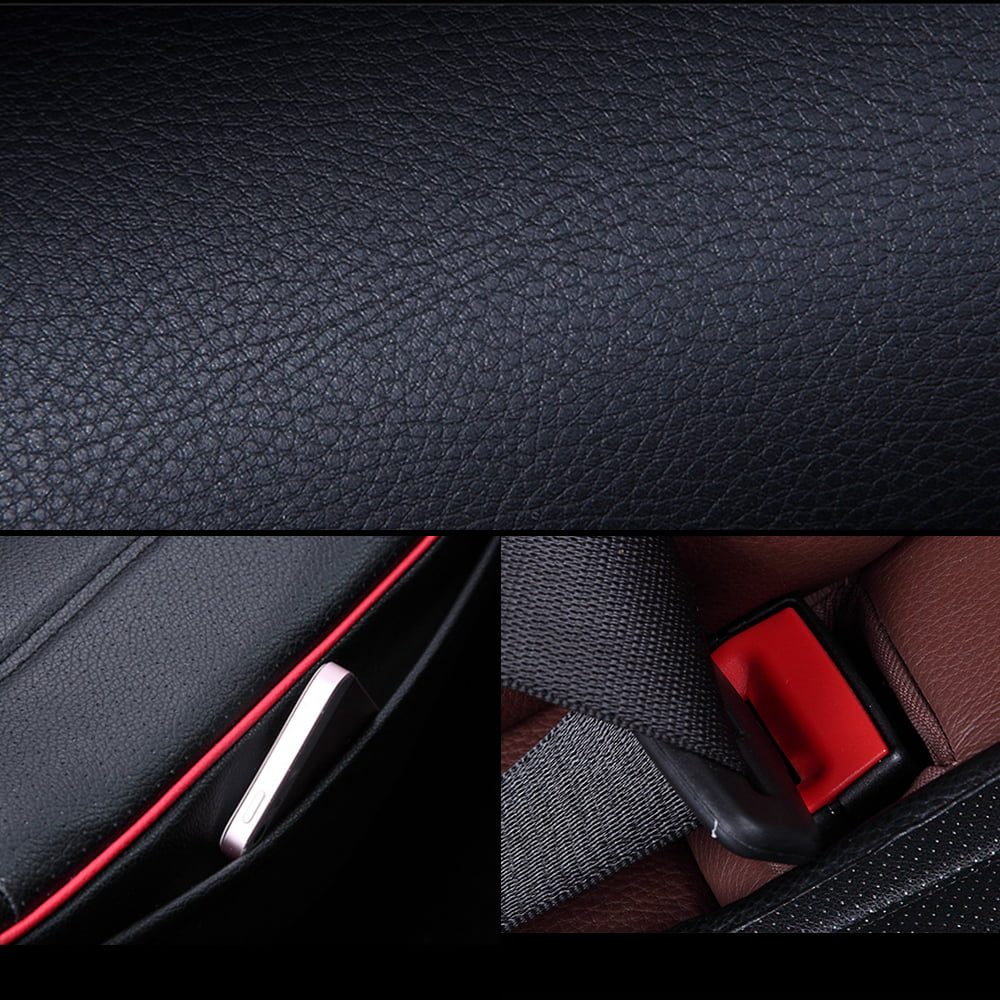 OTOEZ Universal Car Front Seat Cover PU Leather Bottom Cushion Protector Anti-slip Padded